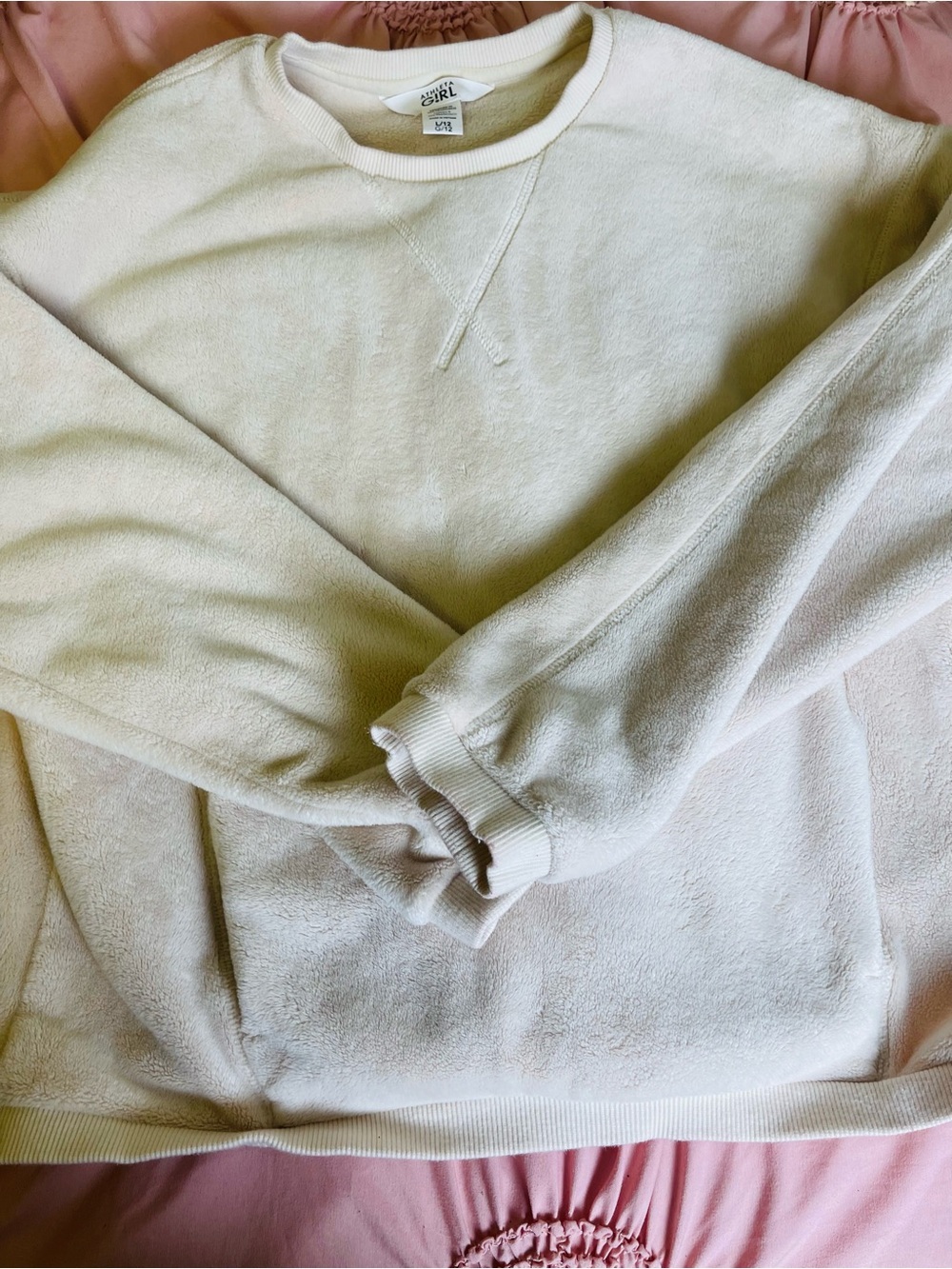 Athleta Cream Crewneck Sweatshirt